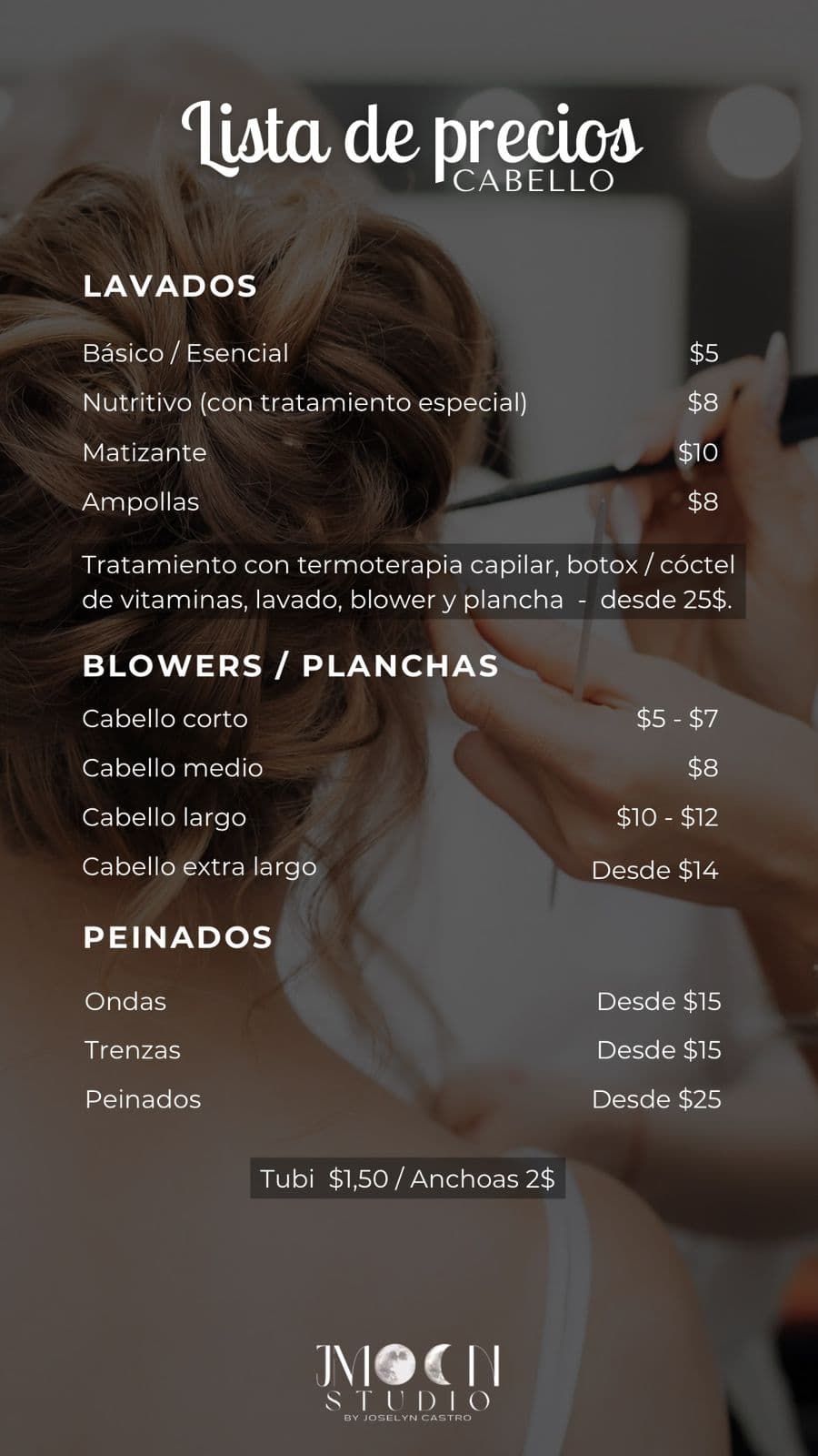 Menú de servicios página 2